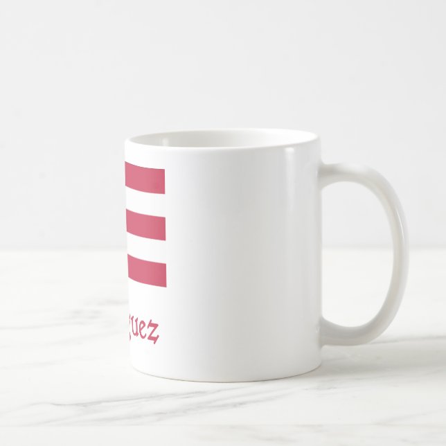 Mug Drapeau de Portoricain de Rodriguez (Droite)