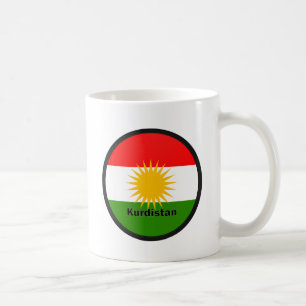 Mug Drapeau de qualité de rondeau du Kurdistan