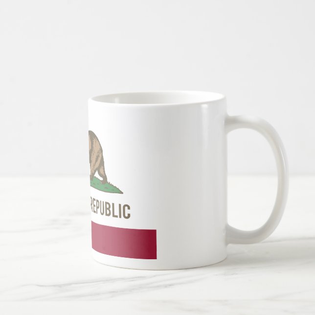 Mug Drapeau de République de la Californie - couleur (Droite)