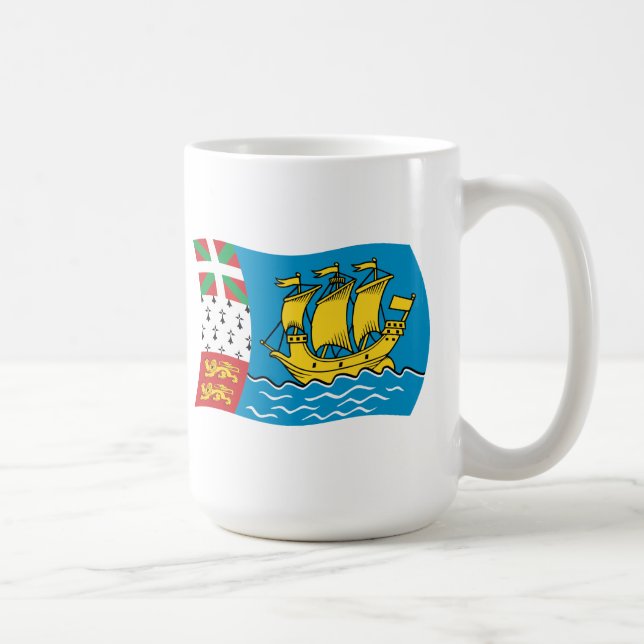 Mug Drapeau de Saint-Pierre-et-Miquelon (Droite)