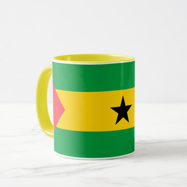 Mug Drapeau de Sao Tomé-et-Principe (Devant gauche)