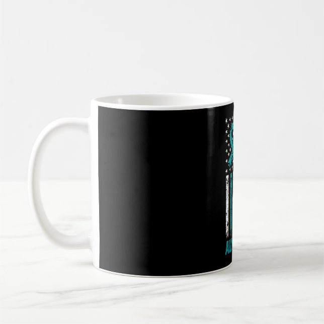 Mug Drapeau de sensibilisation au stress post-traumati (Gauche)