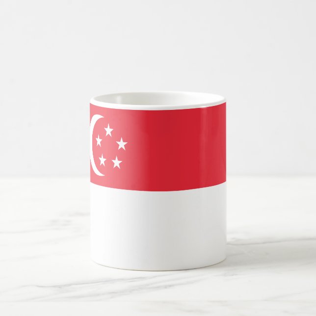 Mug Drapeau de Singapour (Centre)