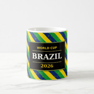 Mug Drapeau de Supporter de Football Brésilien Couleur