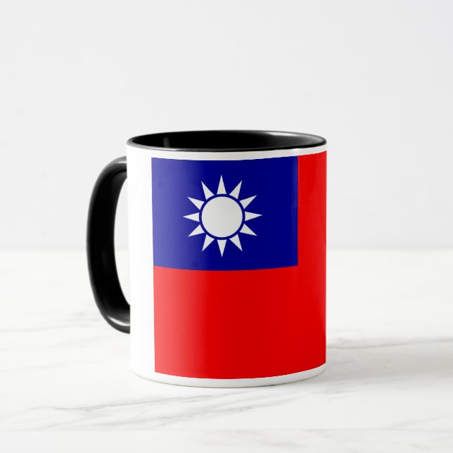 Mug Drapeau de Taïwan : République de Chine, Taipei ch (Devant gauche)