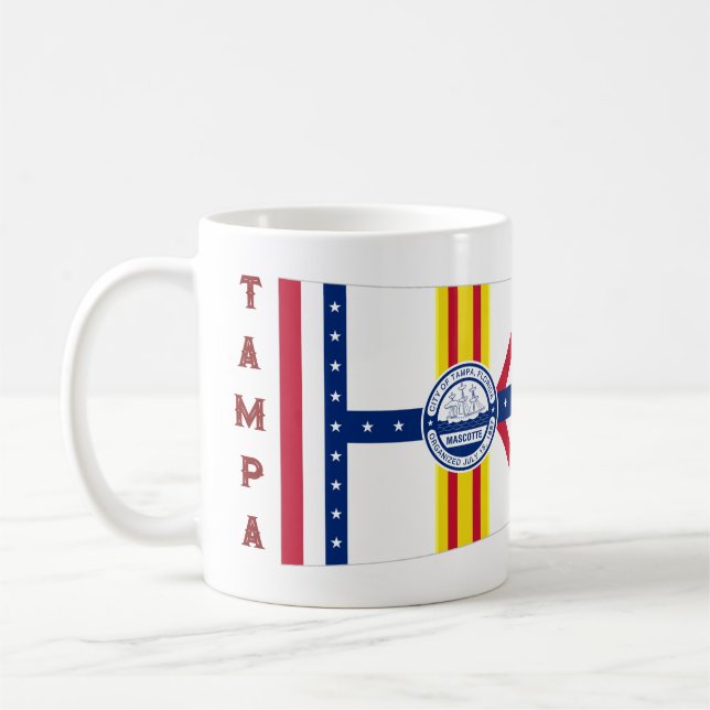 Mug Drapeau de Tampa, Floride (Gauche)