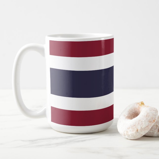 Mug Drapeau de Thaïlande (Avec donut)