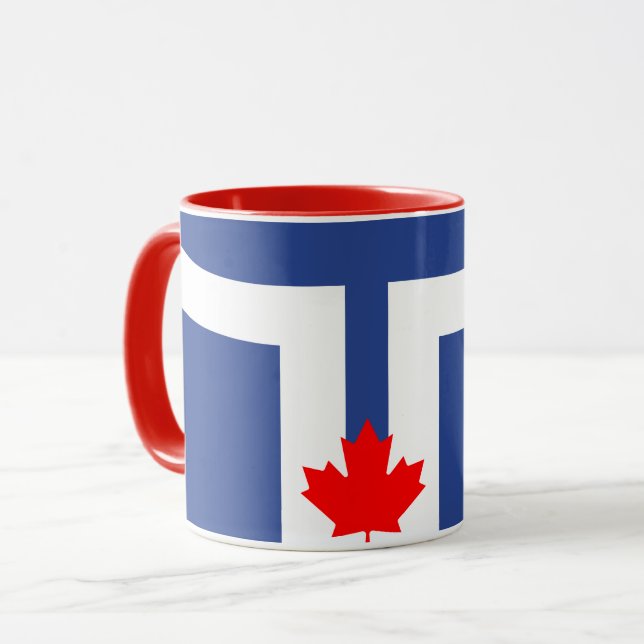 Mug Drapeau de Toronto (Ontario) (Devant gauche)