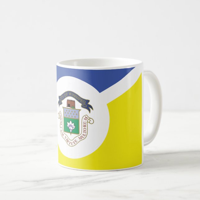 Mug Drapeau de Winnipeg (Manitoba) (Devant droit)