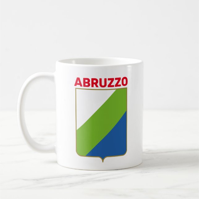 Mug Drapeau des Abruzzes (Italie) (Gauche)