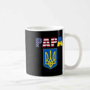 Mug Drapeau des États-Unis et drapeau de l'Ukraine