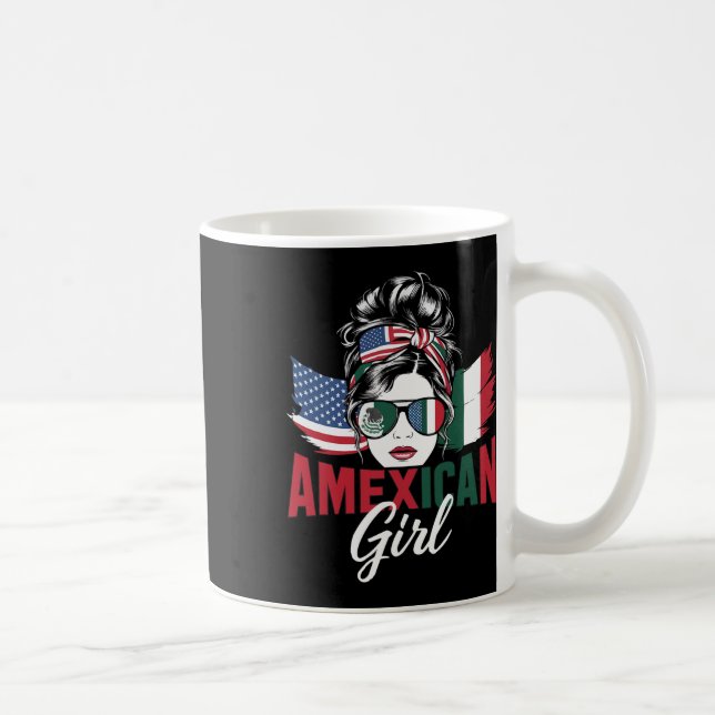 Mug Drapeau des États-Unis moitié mexicain moitié amér (Droite)
