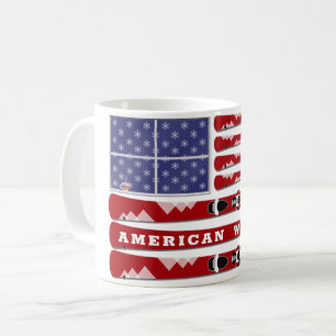 Mug Drapeau des Etats-Unis pour l'hiver