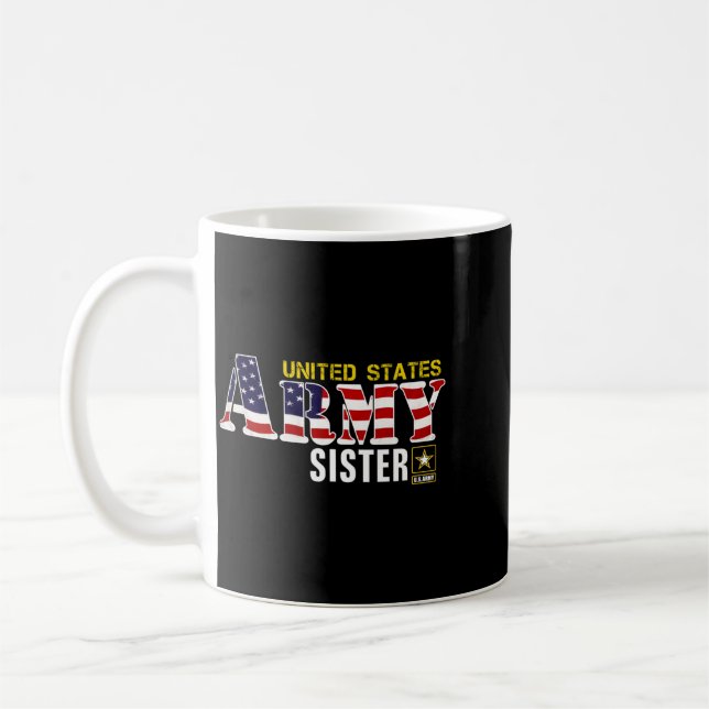 Mug Drapeau des États-Unis Sœur de l'armée américaine  (Gauche)