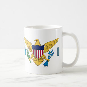 Mug Drapeau des îles Vierges américaines Céramique Caf