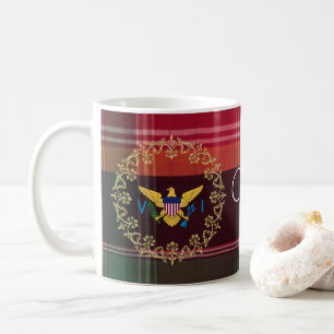 Mug Drapeau des îles Vierges américaines Madras USVI M