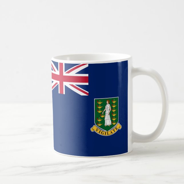 Mug Drapeau des îles Vierges britanniques Céramique Ca (Droite)