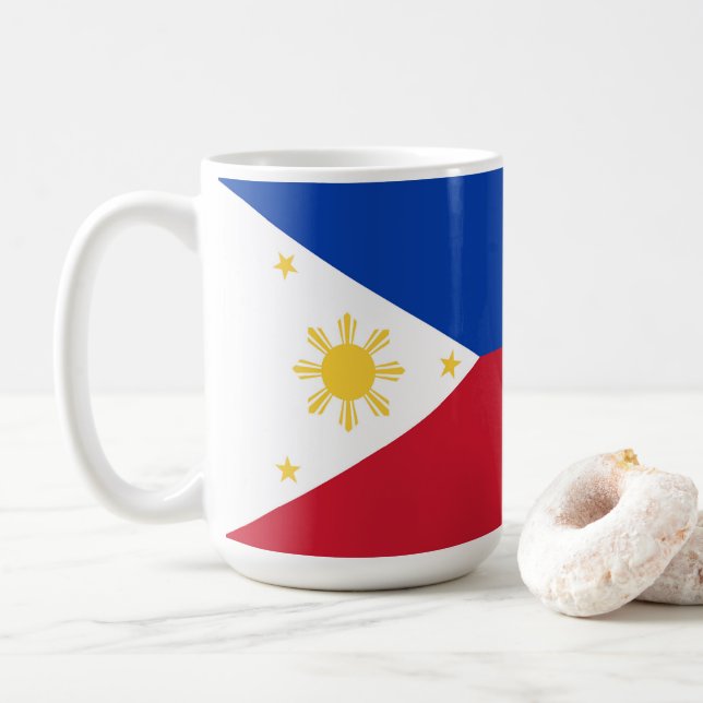 Mug drapeau des Philippines (Avec donut)
