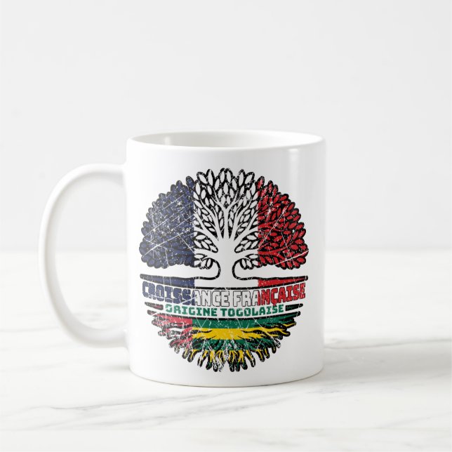 Mug Drapeau des racines d'arbre de France Togo (Gauche)
