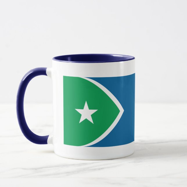 Mug Drapeau des rapides de cèdre, Iowa (Gauche)