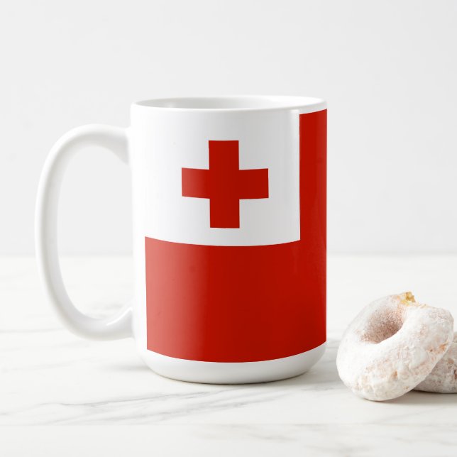 Mug Drapeau des Tonga (Avec donut)
