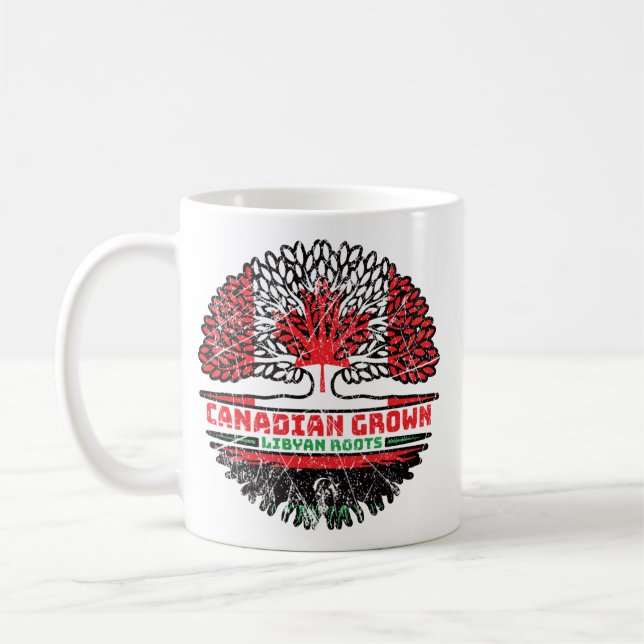 Mug Drapeau des Trots du Canada libyen (Gauche)