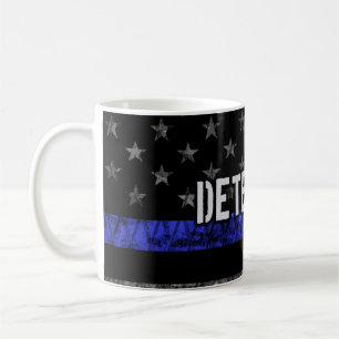 Mug Drapeau désisté de la Ligne Bleue Mince