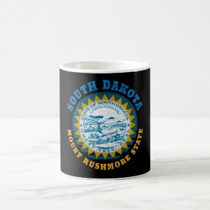 MUG DRAPEAU D'ÉTAT DU SUD DU MONT DE DAKOTA RUSHMORE