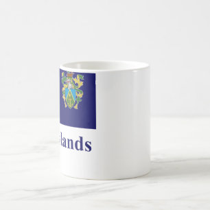Mug Drapeau d'îles de Pitcairn avec le nom