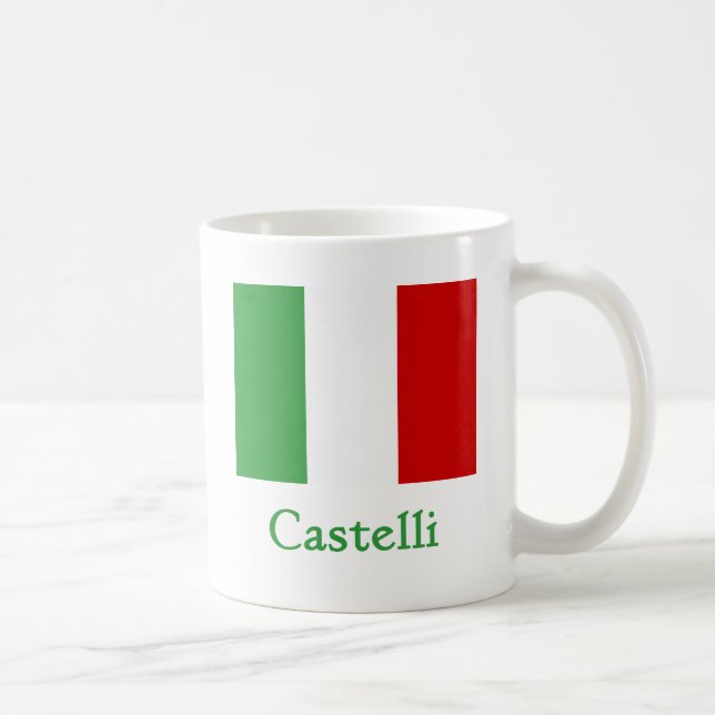 Mug Drapeau d'Italien de Castelli (Droite)