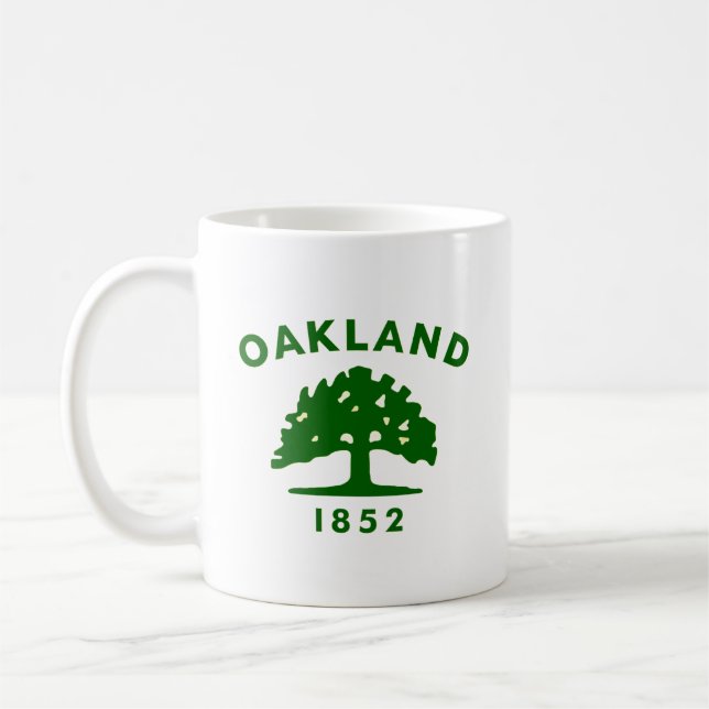 Mug Drapeau d'Oakland, Californie (Gauche)