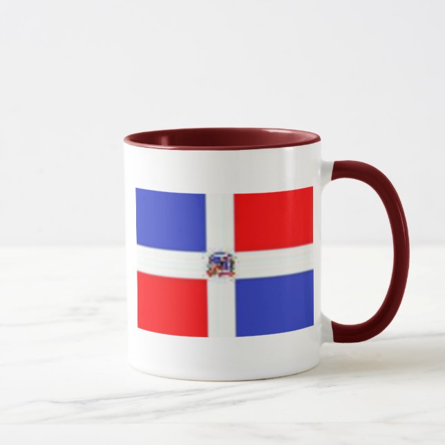 Mug Drapeau dominicain, drapeau dominicain (Droite)