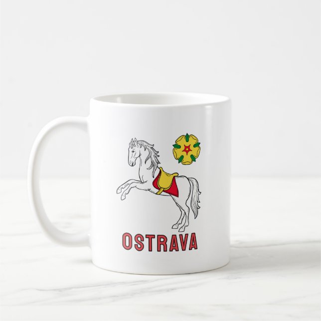 Mug Drapeau d'Ostrava, République tchèque (Gauche)