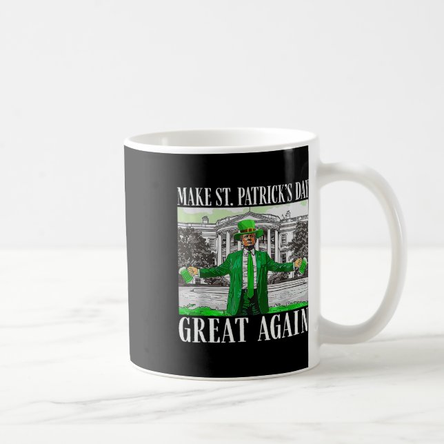 Mug Drapeau drôle de Saint Patrick pour rendre la Sain (Droite)
