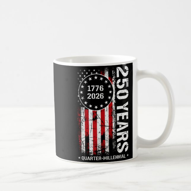 Mug drapeau du 250e anniversaire américain USA (Droite)