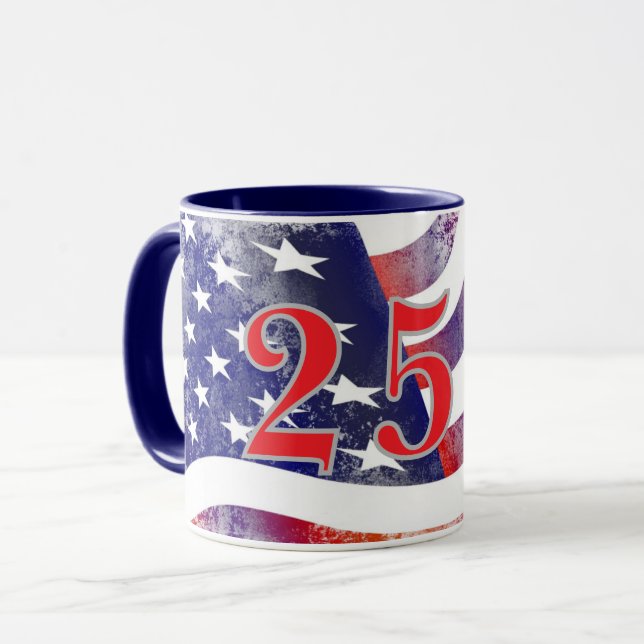Mug Drapeau du 250e anniversaire des États-Unis (Devant gauche)