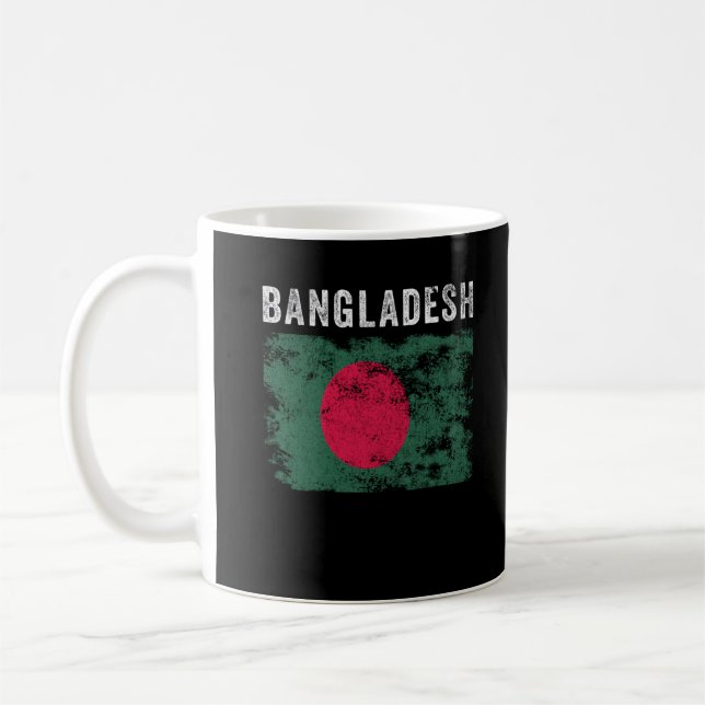 Mug Drapeau du Bangladesh Vintage (Gauche)