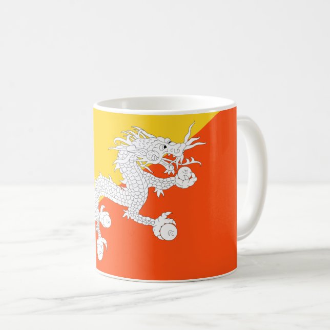 Mug Drapeau du Bhoutan (Devant droit)