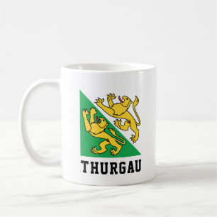 Mug Drapeau du canton de Thurgau, Suisse