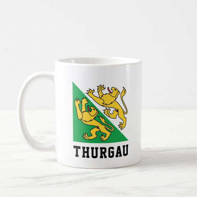 Mug Drapeau du canton de Thurgau, Suisse (Gauche)