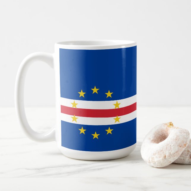 Mug Drapeau du Cap-Vert (Avec donut)