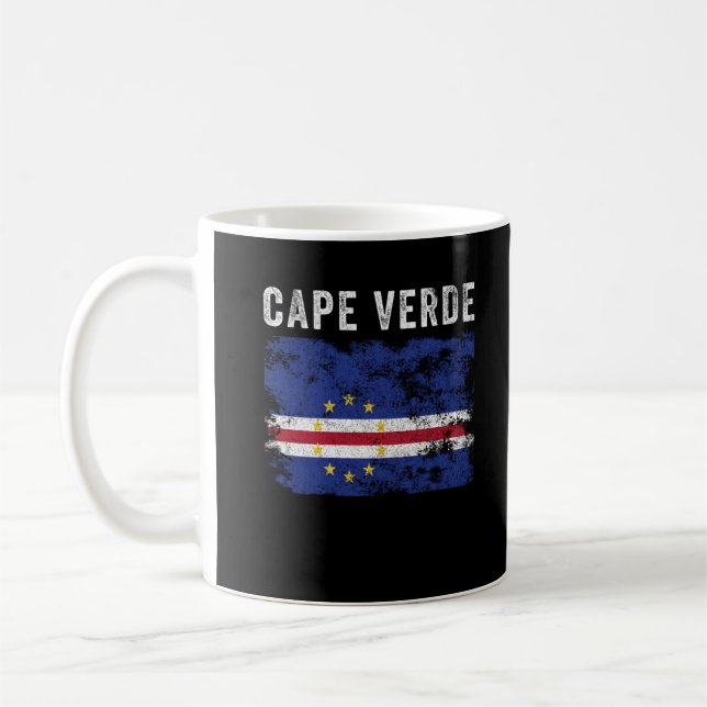 Mug Drapeau du Cap-Vert en détresse (Gauche)