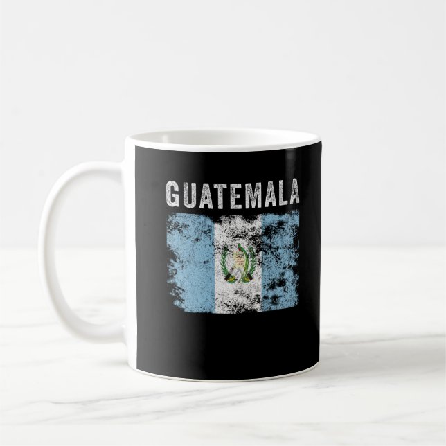 Mug Drapeau du Guatemala Vintage - Drapeau du Guatemal (Gauche)