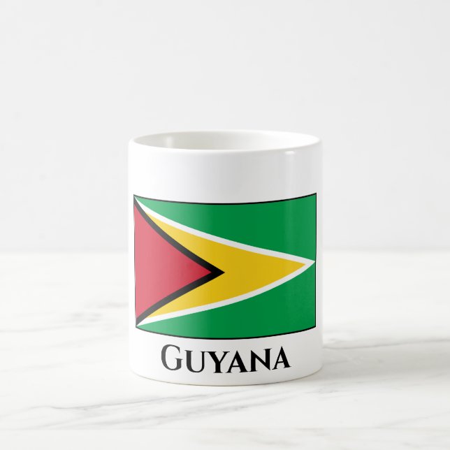 Mug Drapeau du Guyana (Guyana) (Centre)