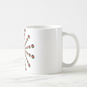 Mug Drapeau du Kenya Motif radial : Art et Décor patri