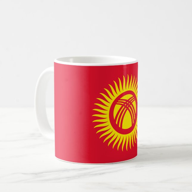 Mug Drapeau du Kirghizistan (Devant gauche)