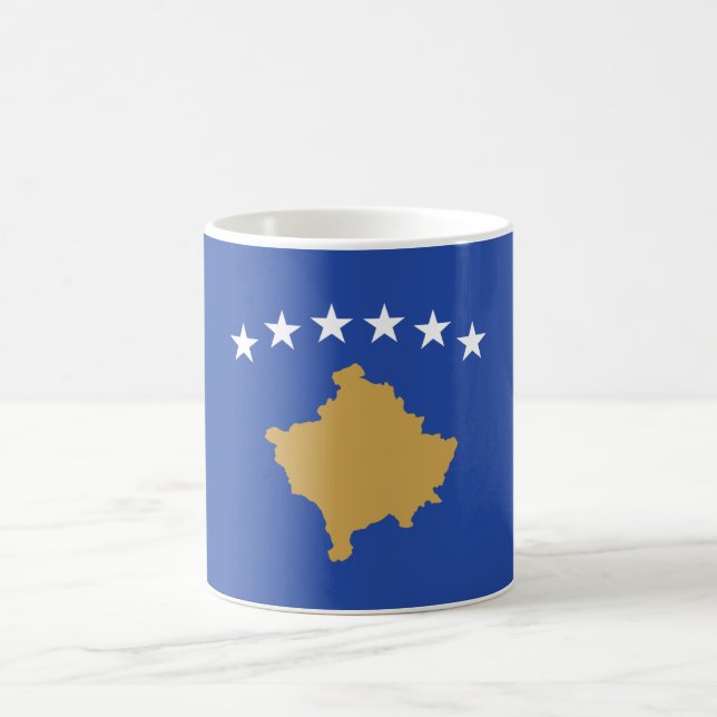 Mug Drapeau du Kosovo (Centre)
