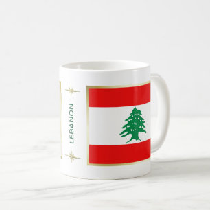 Mug Drapeau du Liban + Musique des cartes