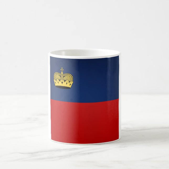 Mug Drapeau du Liechtenstein cool (Centre)