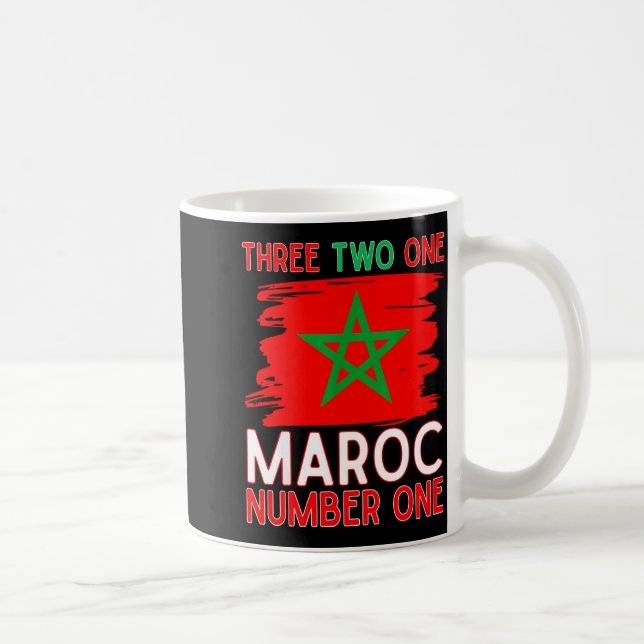 Mug Drapeau du Maroc Supporter de football marocain po (Droite)